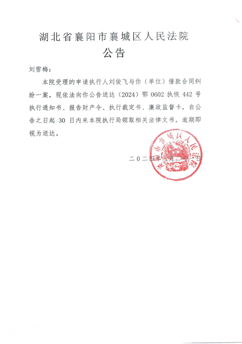 关于（2024）鄂0602执恢442号执行公告.png