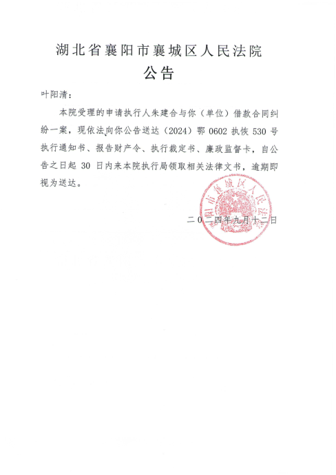 关于（2024）鄂0602执恢530号执行公告.png