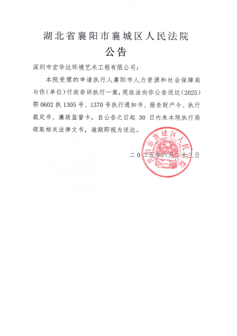 关于（2025）鄂0602执1305、1370号执行公告.png